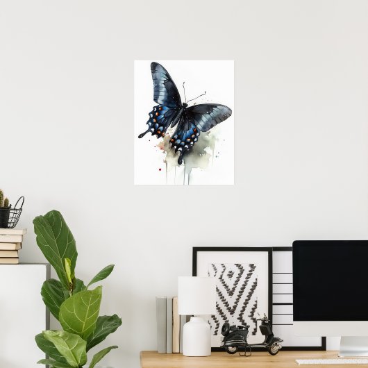 Poster d'impression de l'art papillon Swallowtail (Bureau à domicile)