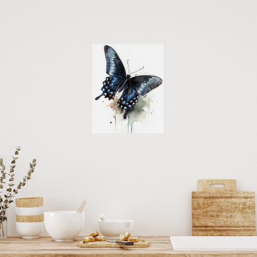 Poster d'impression de l'art papillon Swallowtail (Cuisine)