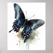 Poster d'impression de l'art papillon Swallowtail (Devant)