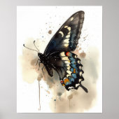 Poster d'impression de l'art papillon Swallowtail (Devant)