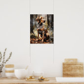 Poster d'impression de l'art Plott Hound Dog (Cuisine)