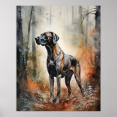 Poster d'impression de l'art Plott Hound Dog (Devant)