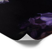 Poster d'impression de l'art violet en Delphinium (Coin)