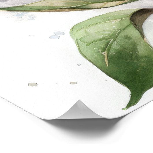 Poster d'impression de l'art violet Lilac (Coin)