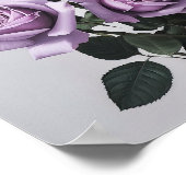 Poster d'impression de lavande Rose (Coin)