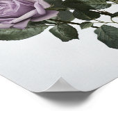 Poster d'impression de lavande Rose (Coin)