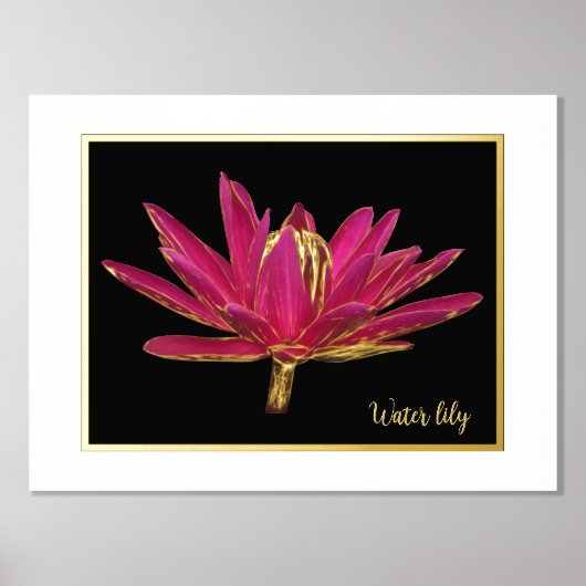 Poster d'impression de l'eau de pluie (Recto)