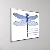 Poster d'impression de libellules avec citation à  (Poser)