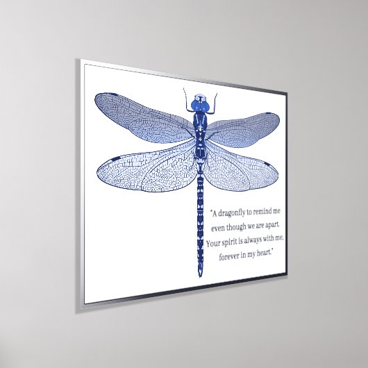 Poster d'impression de libellules avec citation à  (Poser)