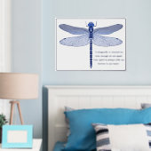 Poster d'impression de libellules avec citation à  (In situ (chambre))