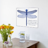 Poster d'impression de libellules avec citation à  (Couchage (Cuisine))