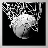 Poster d'impression de l'unique Black White Basket (Devant)