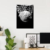 Poster d'impression de l'unique Black White Basket (Bureau à domicile)