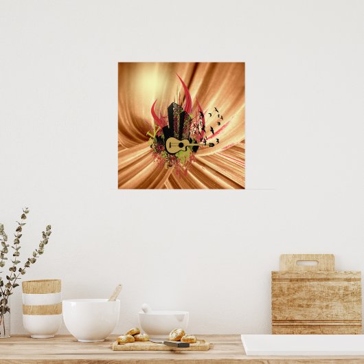 Poster d'impression de musique cool (Cuisine)