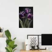 Poster d'impression de papier Tulipes violettes (Bureau à domicile)