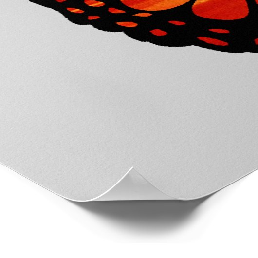 Poster d'impression de papillon nuageux atomique (Coin)