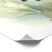 Poster d'impression de papillons À damiers communs (Coin)