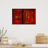 Poster d'impression de peinture Abstraite en Afriq (Cuisine)