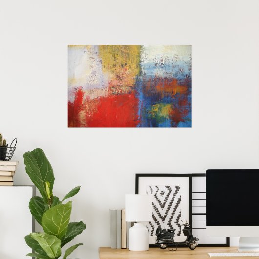Poster d'impression de peinture Abstraite moderne (Bureau à domicile)