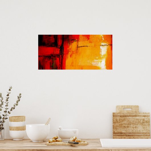 Poster d'impression de peinture Abstraite moderne (Cuisine)