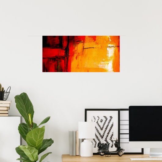 Poster d'impression de peinture Abstraite moderne (Bureau à domicile)
