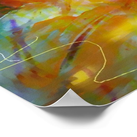 Poster d'impression de peinture Abstraite moderne (Coin)