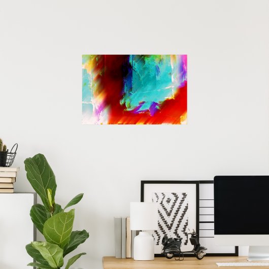 Poster d'impression de peinture Abstraite moderne (Bureau à domicile)