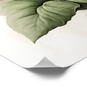 Poster d'impression de pétunias blanc (Coin)