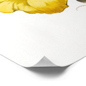 Poster d'impression de pétunias jaune (Coin)