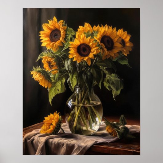 Poster d'impression de Sunflower Art (Devant)