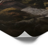 Poster d'impression de Temple Bouddhiste Japonais (Coin)