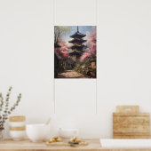 Poster d'impression de Temple Bouddhiste Japonais (Cuisine)