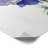 Poster d'impression de violet Delphinium (Coin)