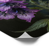 Poster d'impression de violet Delphinium (Coin)