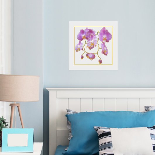 Poster d'impression des orchidées de lavande (In situ (chambre))