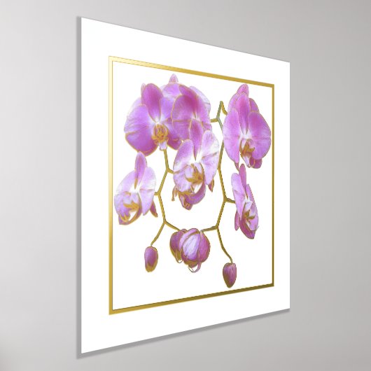 Poster d'impression des orchidées de lavande (Poser)