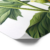 Poster d'impression des peonies jaunes (Coin)