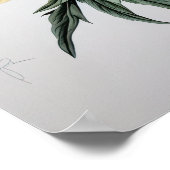 Poster d'impression des peonies jaunes (Coin)