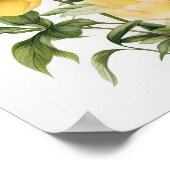 Poster d'impression des peonies jaunes (Coin)