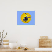 Poster d'impression d'hélicoptère Cool Chopper Pil (Cuisine)