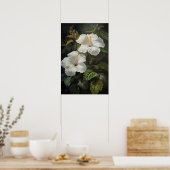Poster d'impression d'Hibiscus blanc (Cuisine)