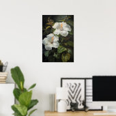 Poster d'impression d'Hibiscus blanc (Bureau à domicile)