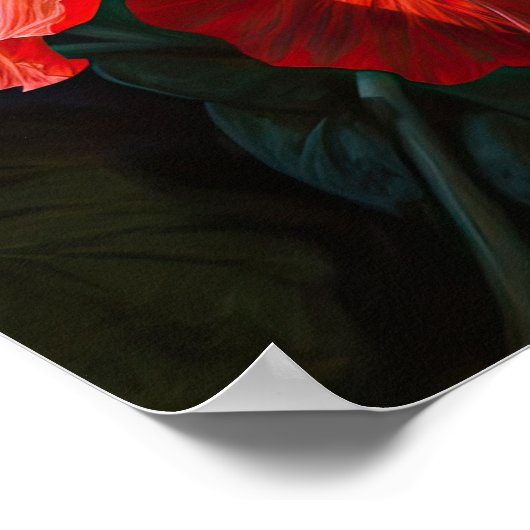 Poster d'impression d'hibiscus rouge (Coin)