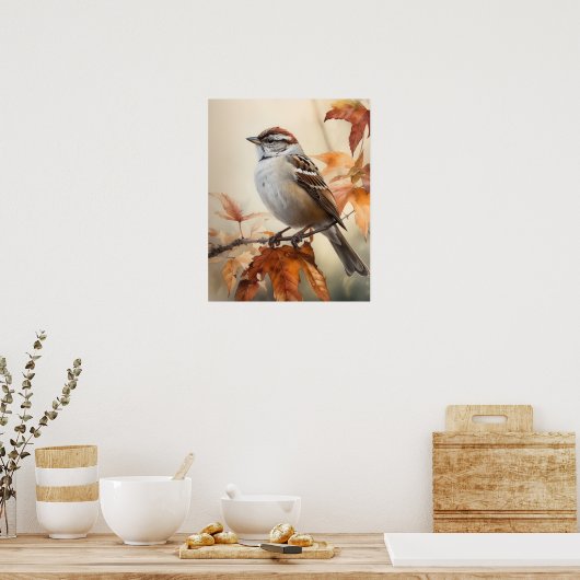 Poster d'impression d'objets d'art pour oiseaux du (Cuisine)
