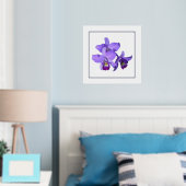 Poster d'impression du groupe d'orchidées violette (In situ (chambre))
