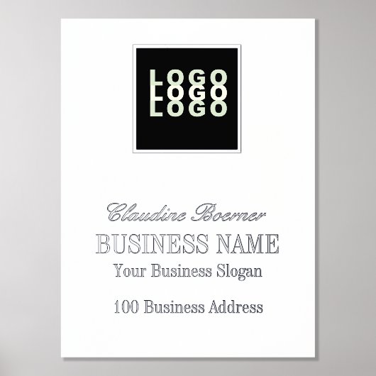 Poster d'impression du logo de l'entreprise Foil T (Recto)