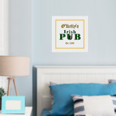Poster d'impression du pub irlandais Accent Texte  (In situ (chambre))