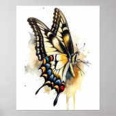 Poster d'impression d'un papillon Tiger Swallowtai (Devant)