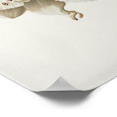 Poster d'impression en blanc Amaryllis Flower Art (Coin)