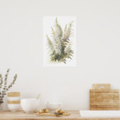 Poster d'impression en blanc Astilbe Flower Art (Cuisine)